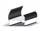 PVC door profile 47 mm