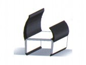PVC door profile 32 mm