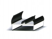 PVC door profile 85 mm