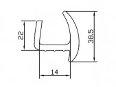 Rubber profiles 14 mm