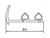 Rubber profiles 84 mm